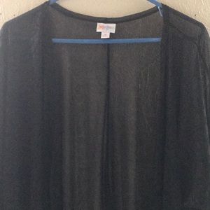 Lularoe solid black sheer Lindsay